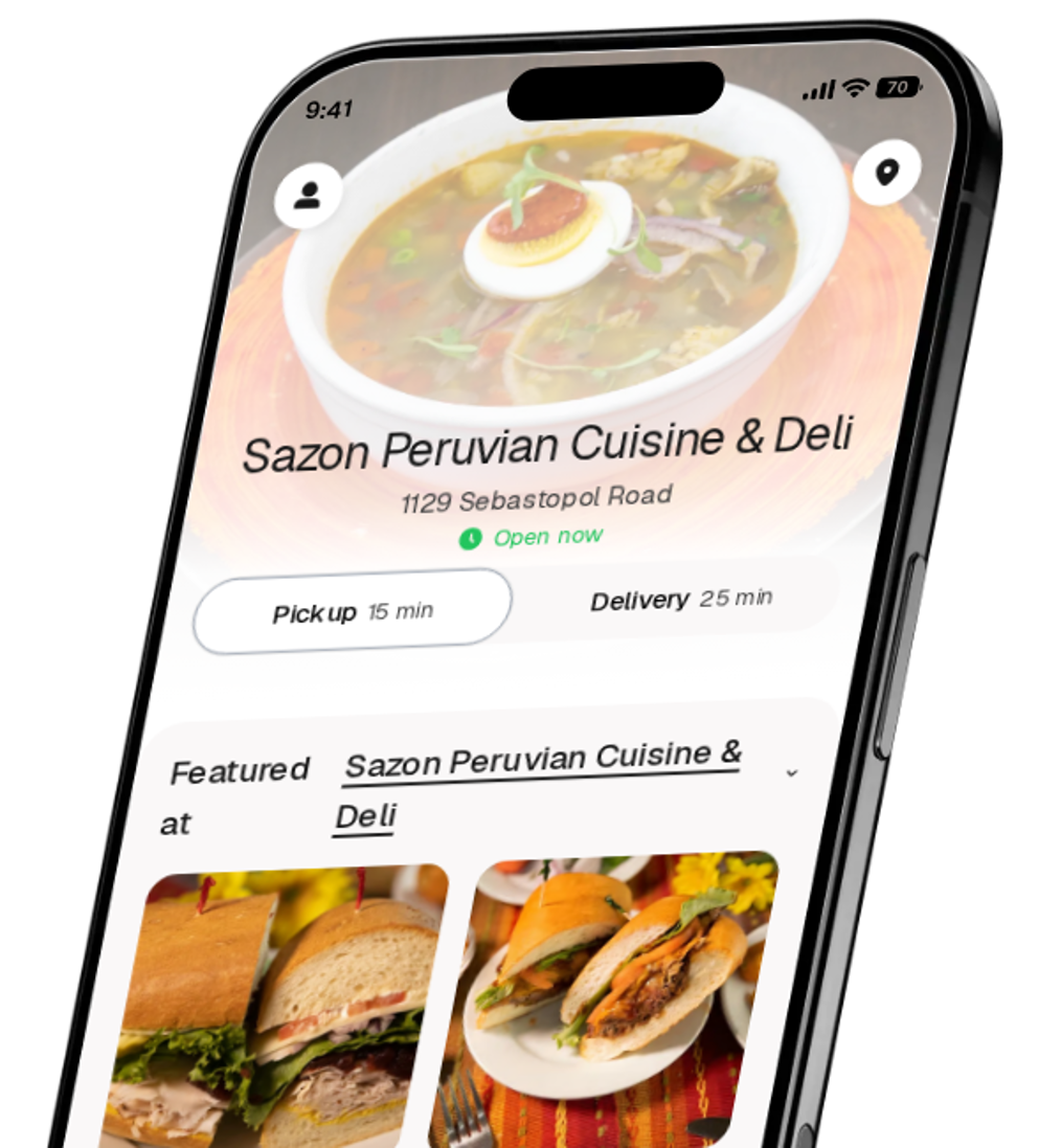 Sazon Peruvian Cuisine & Deli app preview
