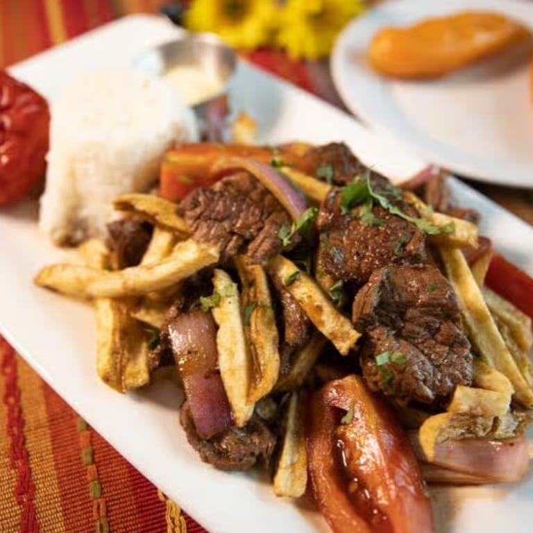 Delicious Lomo Saltado Awaits