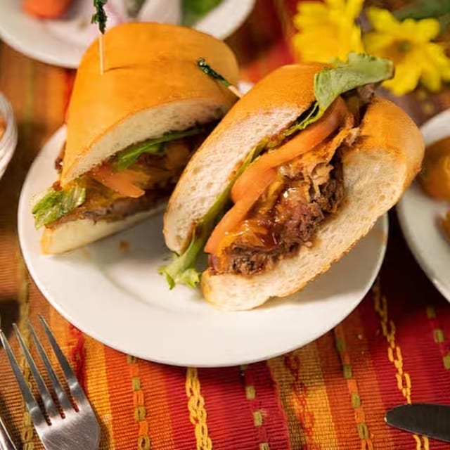 Grilled Tri Tip Sandwich.