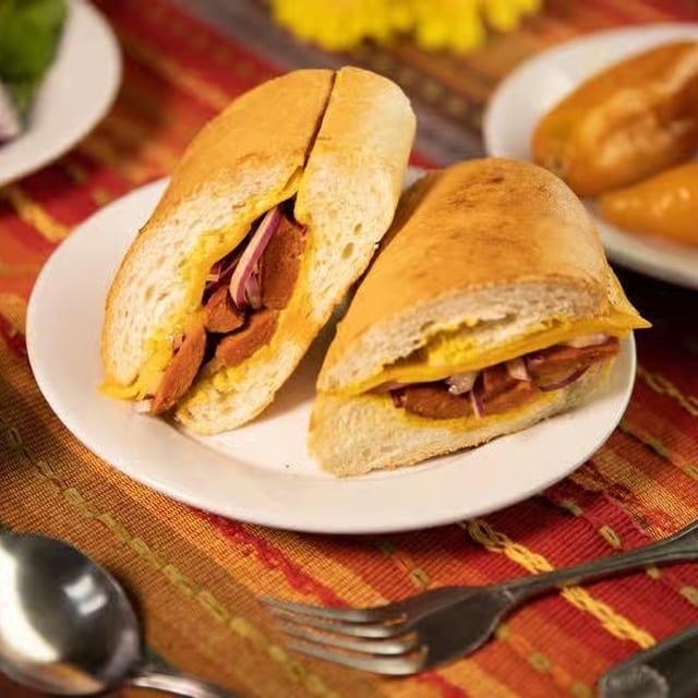 Hot Link Sandwich.