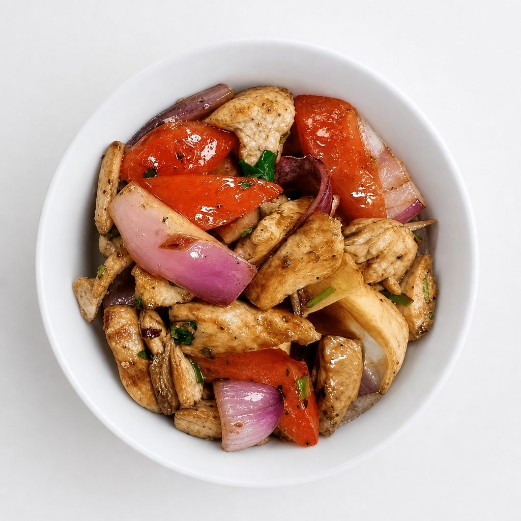 Side Pollo Saltado Meat.