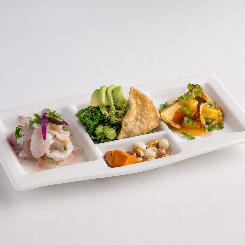 Tasting Ceviche.