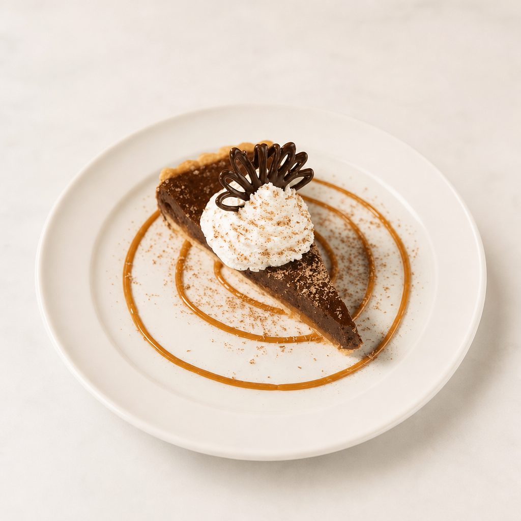 Chocolate Caramel Tart.