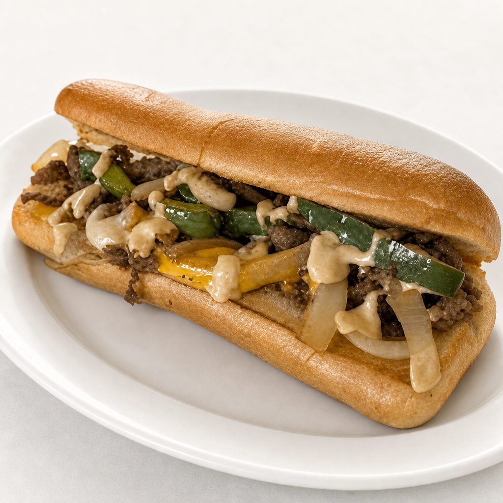 Sazon Philly Sandwich.