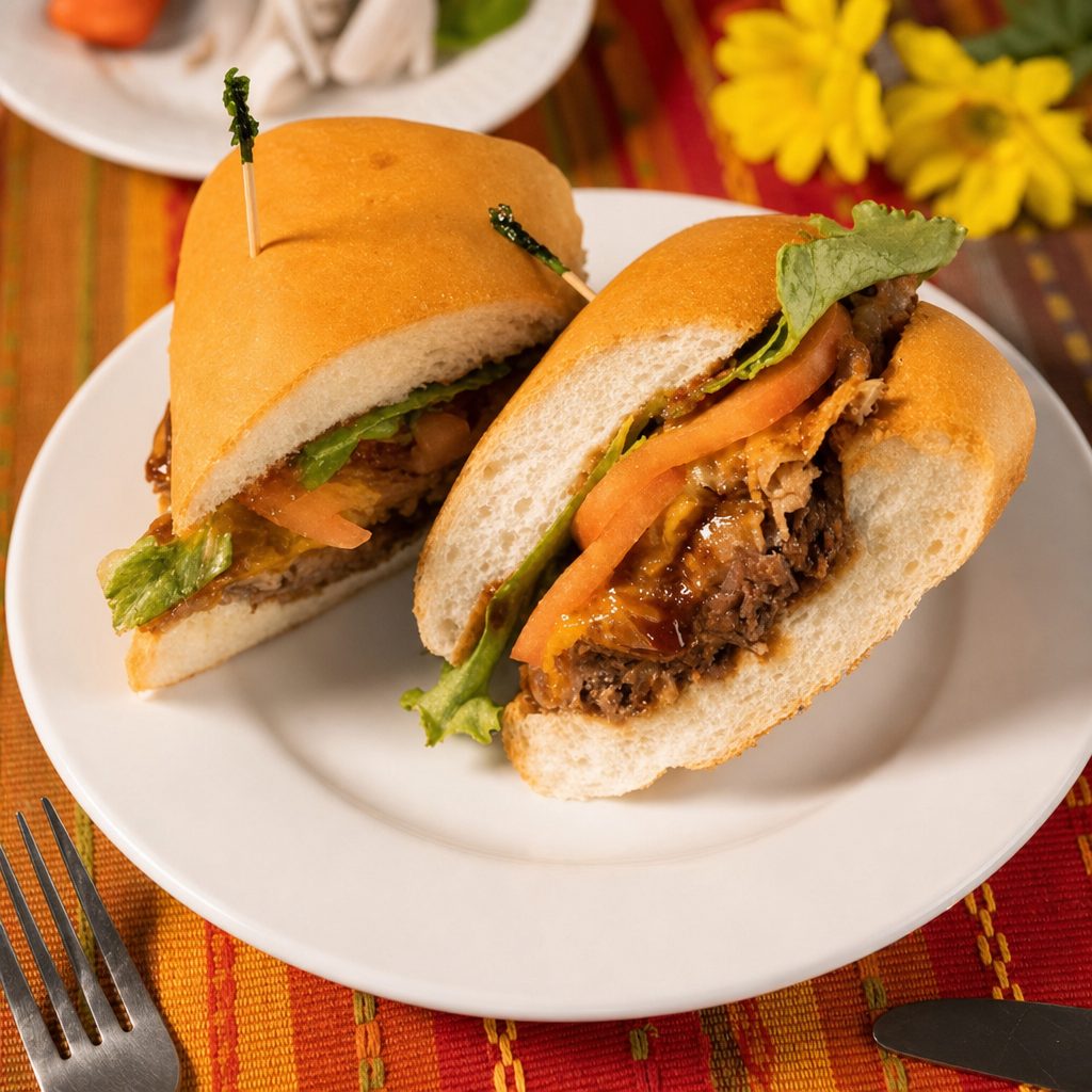 Grilled Tri Tip Sandwich.