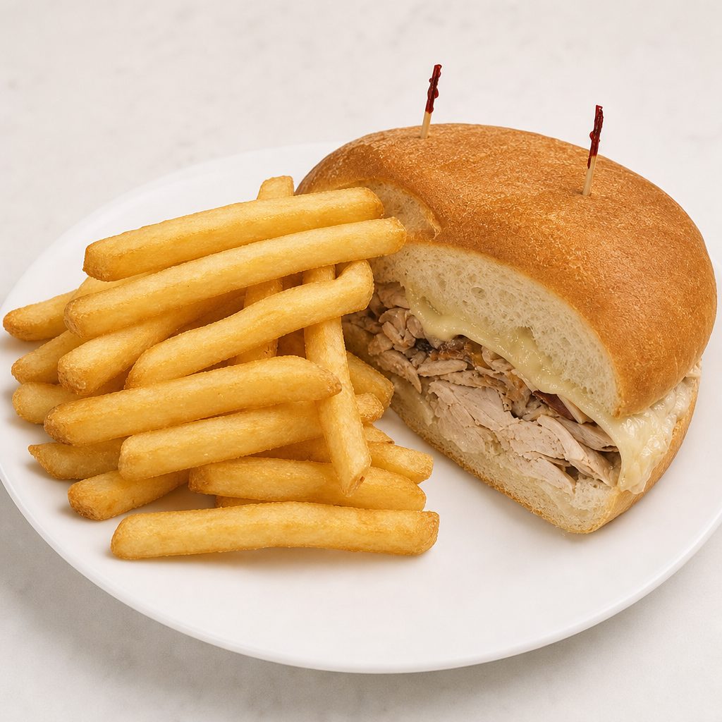 Pan Con Pollo.