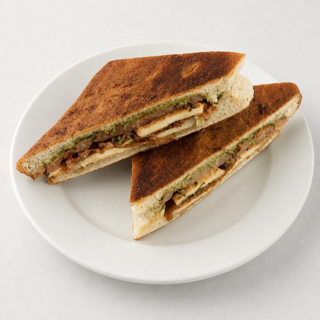 Chicken Pesto BLT Panini.