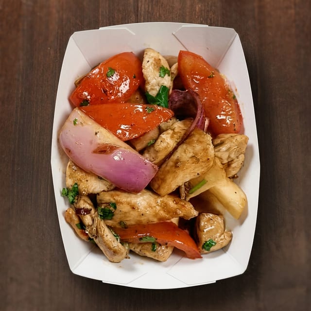 Side Pollo Saltado Meat.