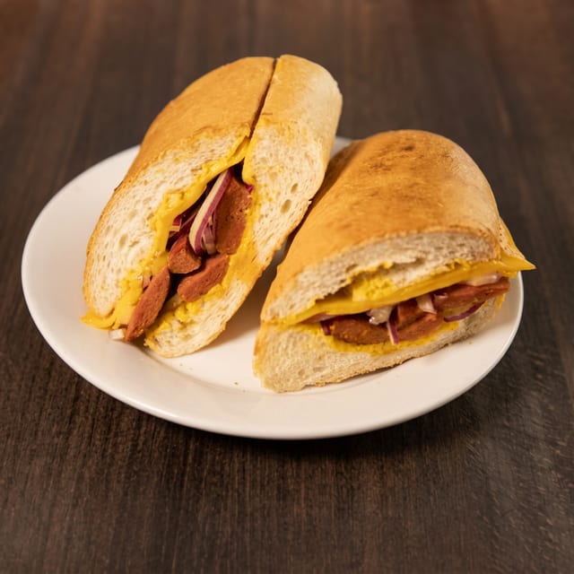 Hot Link Sandwich.