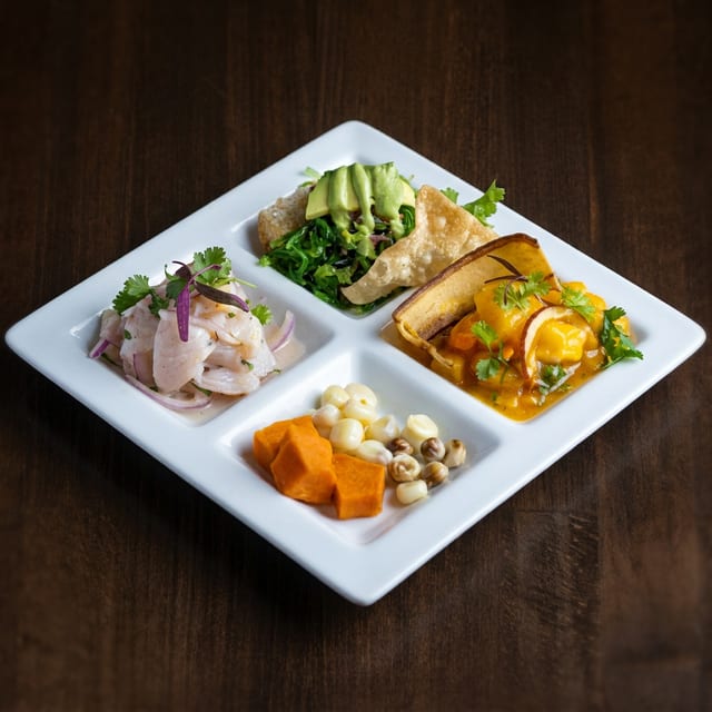 Tasting Ceviche.