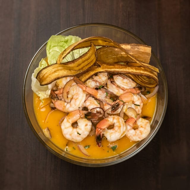 Family Mango Ceviche.
