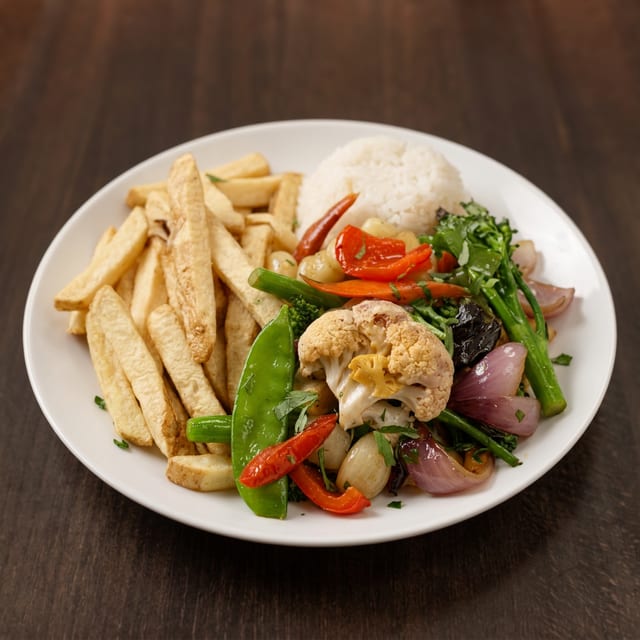 Veggie Saltado.
