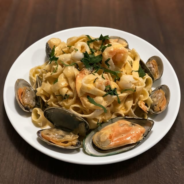 Fettuccini Con Clams.